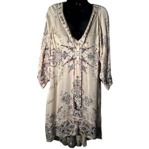 Odd Molly Long Sleeve Viscose Tunic Mini Dress|Size: Large| Excellent Condition